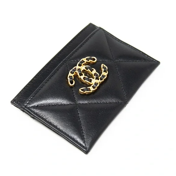 Chanel 19 Black Card Holder - Picture 4 of 10